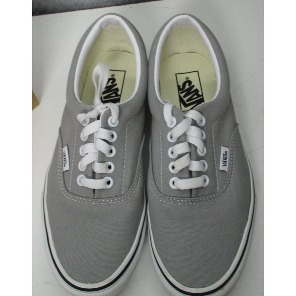 Vans Era Gray Drizzle True White Lace Skate Shoes Womens Sz 8 - Picture 3 of 9